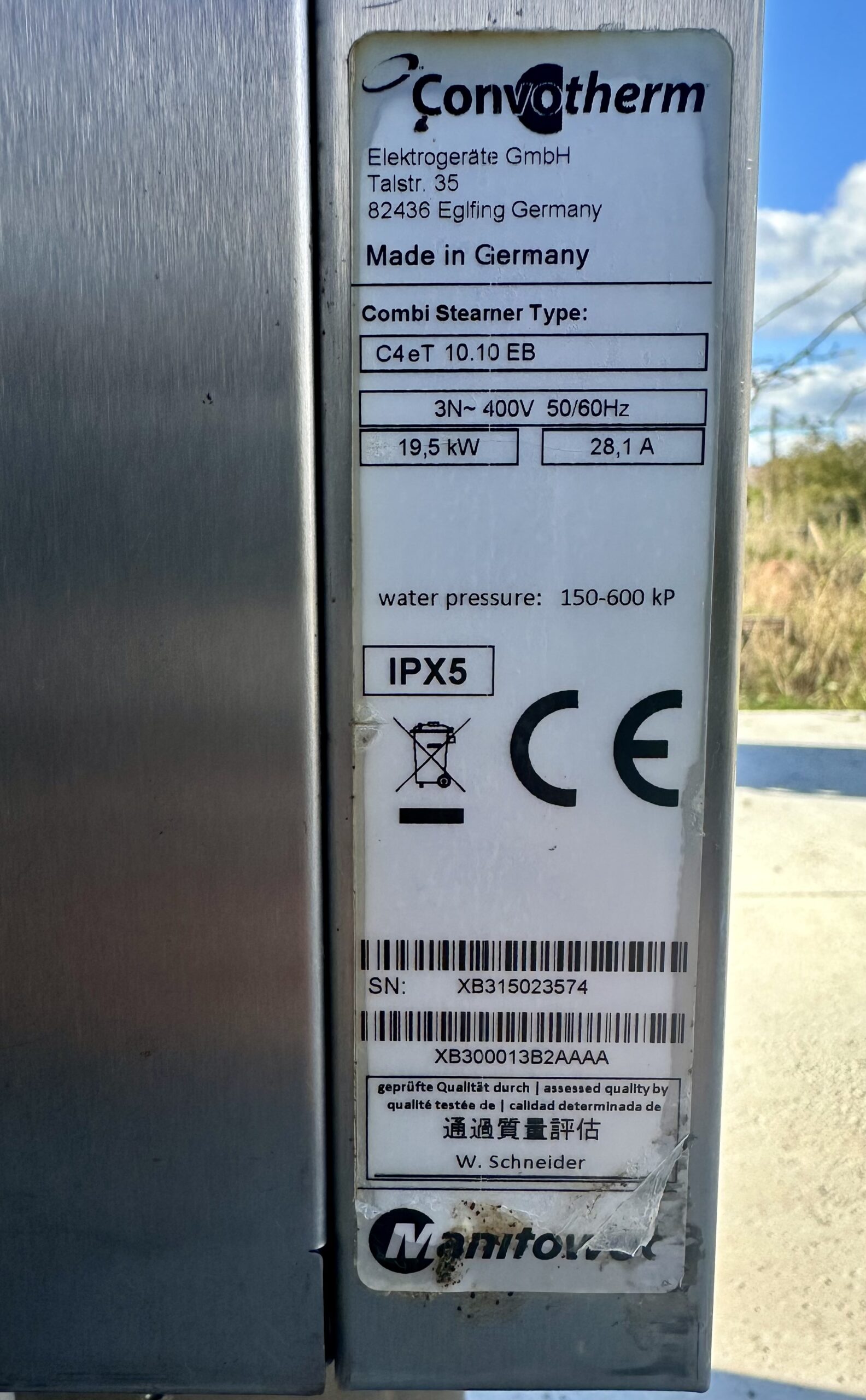 Four mixte Convotherm 10 niveaux avec chaudière et support - Prix TTC – Image 3